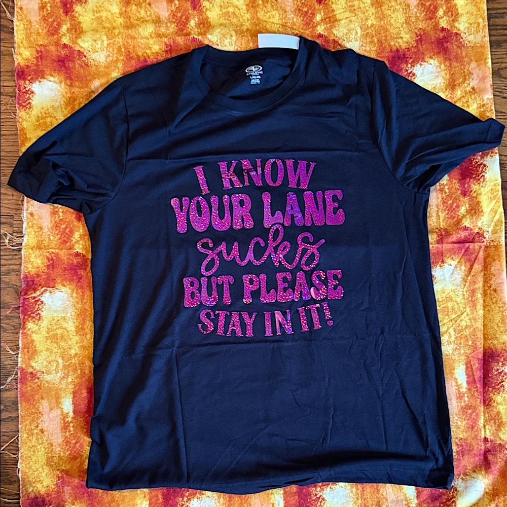 Athletic Works Black Crewneck T-Shirt